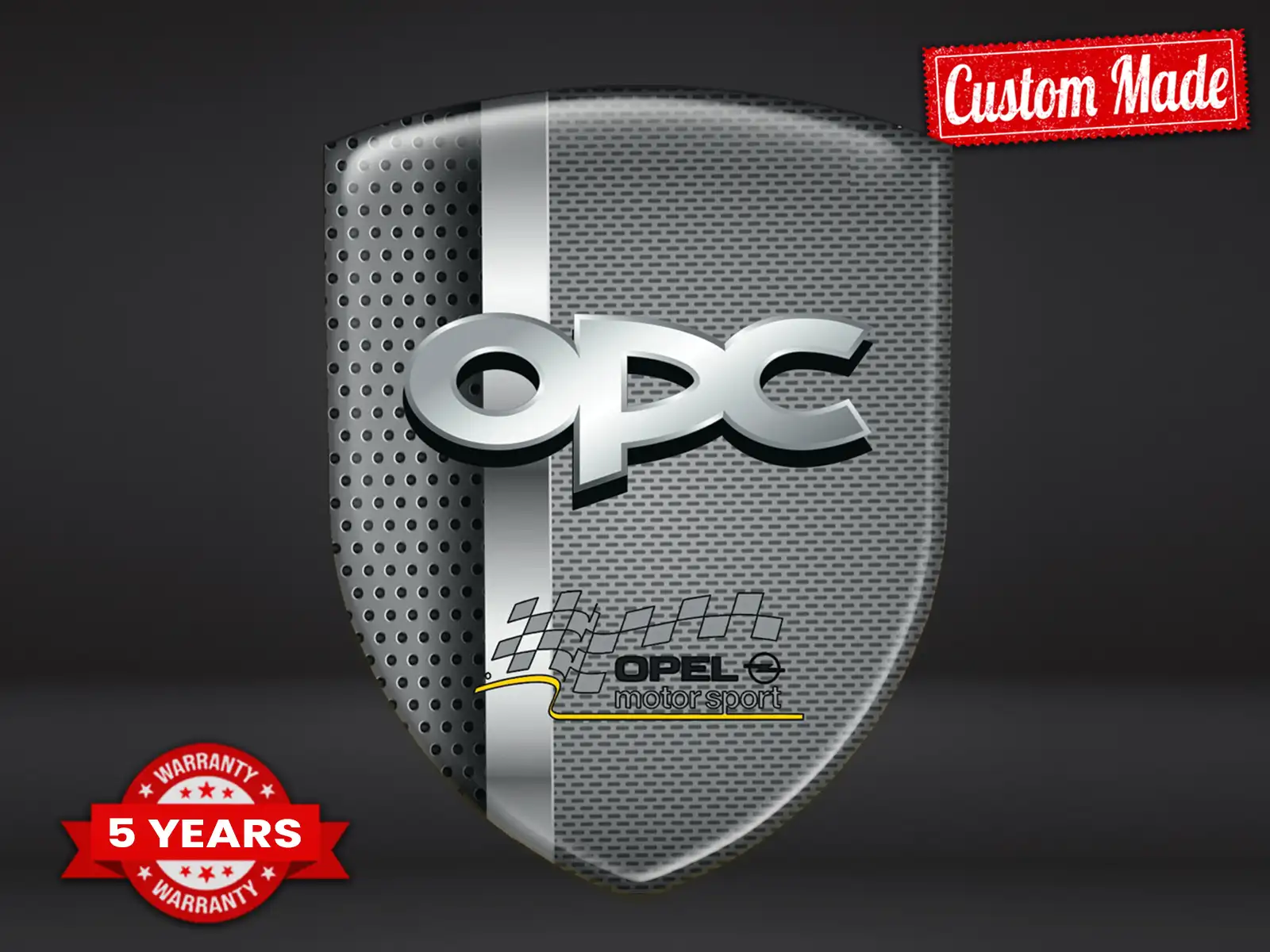 OPC Autocollant Bombé Qualité Pro Personnalisable